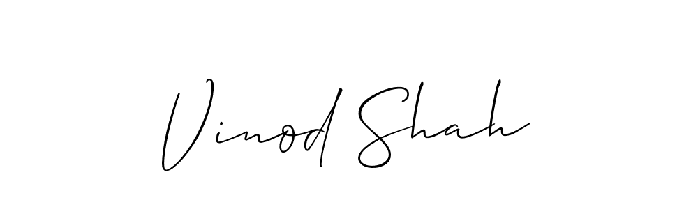 Also You can easily find your signature by using the search form. We will create Vinod Shah name handwritten signature images for you free of cost using Allison_Script sign style. Vinod Shah signature style 2 images and pictures png