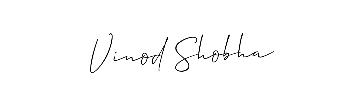 Similarly Allison_Script is the best handwritten signature design. Signature creator online .You can use it as an online autograph creator for name Vinod Shobha. Vinod Shobha signature style 2 images and pictures png