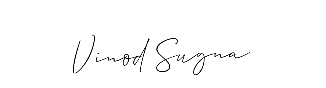 How to Draw Vinod Sugna signature style? Allison_Script is a latest design signature styles for name Vinod Sugna. Vinod Sugna signature style 2 images and pictures png