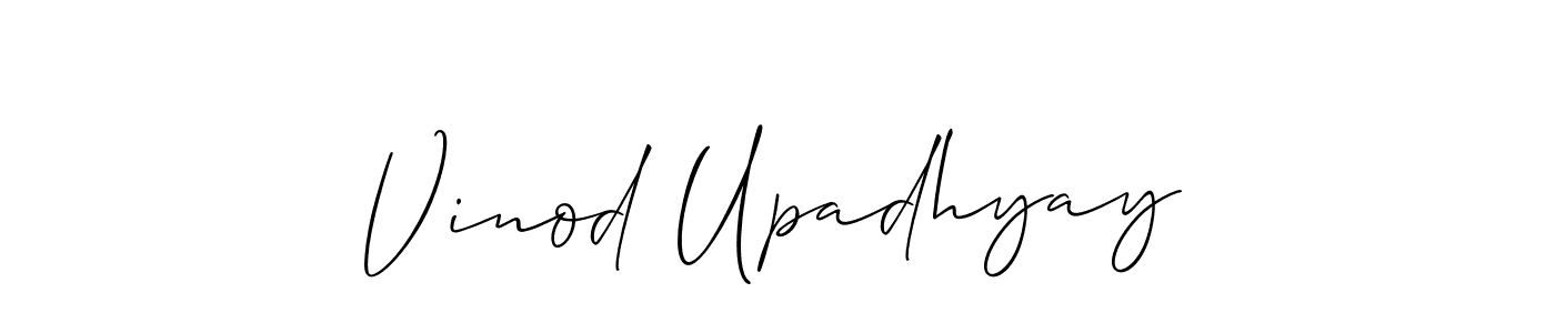 You should practise on your own different ways (Allison_Script) to write your name (Vinod Upadhyay) in signature. don't let someone else do it for you. Vinod Upadhyay signature style 2 images and pictures png