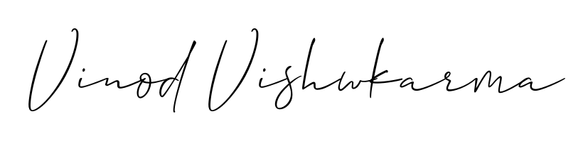 The Allison_Script lettering style adds unique flourish to name Vinod Vishwkarma. Stand out with a custom digital autograph made in seconds. Vinod Vishwkarma signature style 2 images and pictures png