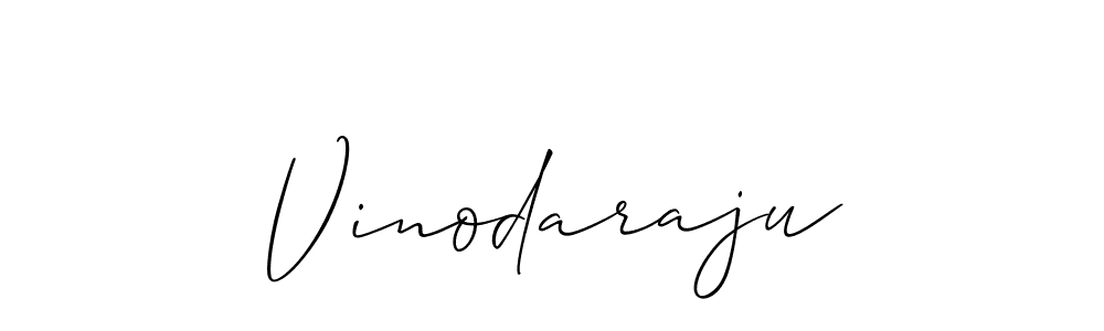 Make a beautiful signature design for name Vinodaraju. With this signature (Allison_Script) style, you can create a handwritten signature for free. Vinodaraju signature style 2 images and pictures png