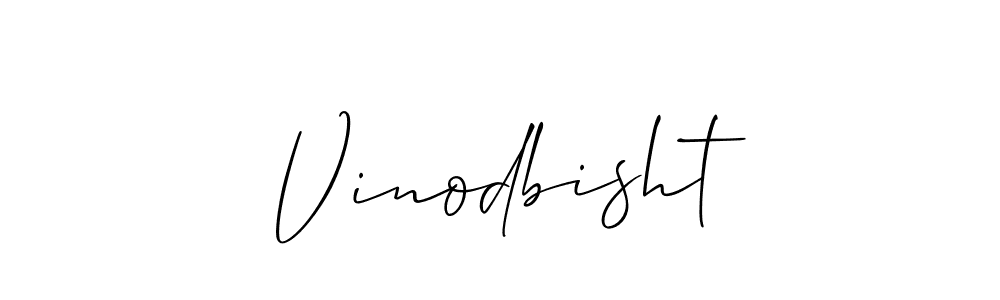 The best way (Allison_Script) to make a short signature is to pick only two or three words in your name. The name Vinodbisht include a total of six letters. For converting this name. Vinodbisht signature style 2 images and pictures png