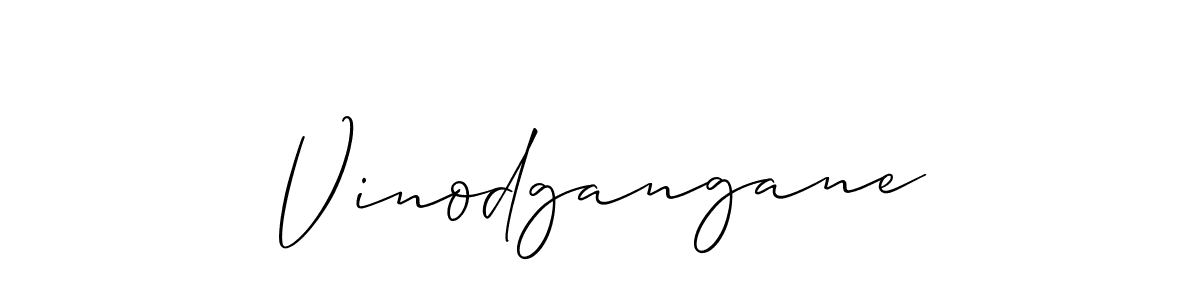 It looks lik you need a new signature style for name Vinodgangane. Design unique handwritten (Allison_Script) signature with our free signature maker in just a few clicks. Vinodgangane signature style 2 images and pictures png