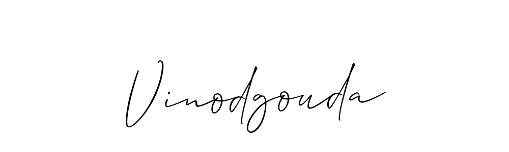 How to Draw Vinodgouda signature style? Allison_Script is a latest design signature styles for name Vinodgouda. Vinodgouda signature style 2 images and pictures png