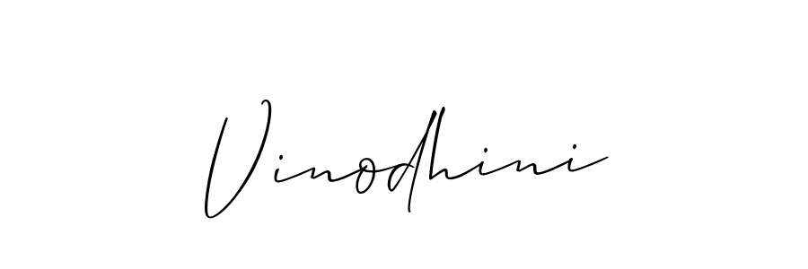 if you are searching for the best signature style for your name Vinodhini. so please give up your signature search. here we have designed multiple signature styles  using Allison_Script. Vinodhini signature style 2 images and pictures png