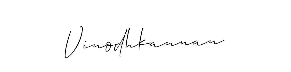 Make a short Vinodhkannan signature style. Manage your documents anywhere anytime using Allison_Script. Create and add eSignatures, submit forms, share and send files easily. Vinodhkannan signature style 2 images and pictures png