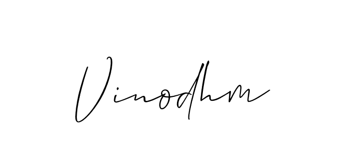 Also You can easily find your signature by using the search form. We will create Vinodhm name handwritten signature images for you free of cost using Allison_Script sign style. Vinodhm signature style 2 images and pictures png