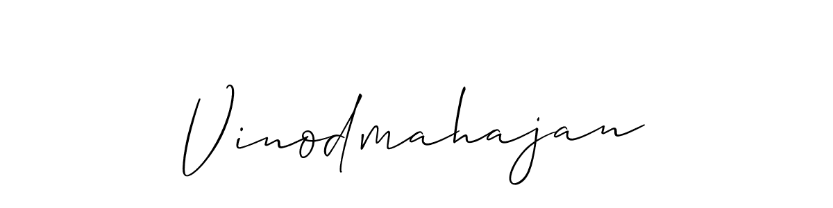 How to make Vinodmahajan signature? Allison_Script is a professional autograph style. Create handwritten signature for Vinodmahajan name. Vinodmahajan signature style 2 images and pictures png