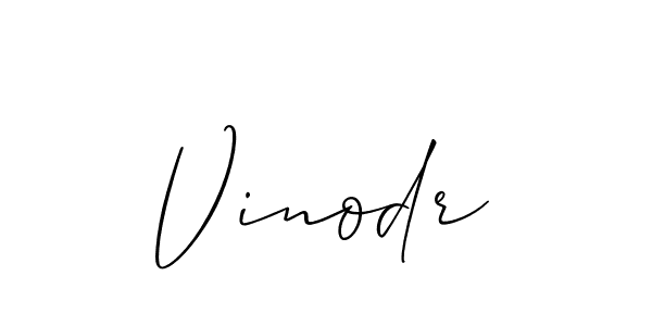 Vinodr stylish signature style. Best Handwritten Sign (Allison_Script) for my name. Handwritten Signature Collection Ideas for my name Vinodr. Vinodr signature style 2 images and pictures png