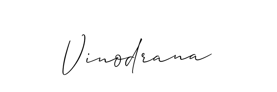 Create a beautiful signature design for name Vinodrana. With this signature (Allison_Script) fonts, you can make a handwritten signature for free. Vinodrana signature style 2 images and pictures png