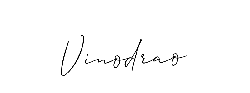 Also we have Vinodrao name is the best signature style. Create professional handwritten signature collection using Allison_Script autograph style. Vinodrao signature style 2 images and pictures png