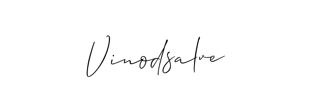 You should practise on your own different ways (Allison_Script) to write your name (Vinodsalve) in signature. don't let someone else do it for you. Vinodsalve signature style 2 images and pictures png