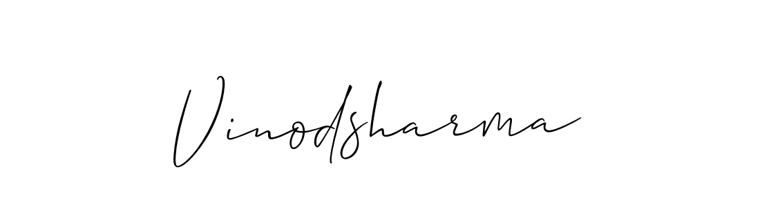 How to make Vinodsharma signature? Allison_Script is a professional autograph style. Create handwritten signature for Vinodsharma name. Vinodsharma signature style 2 images and pictures png