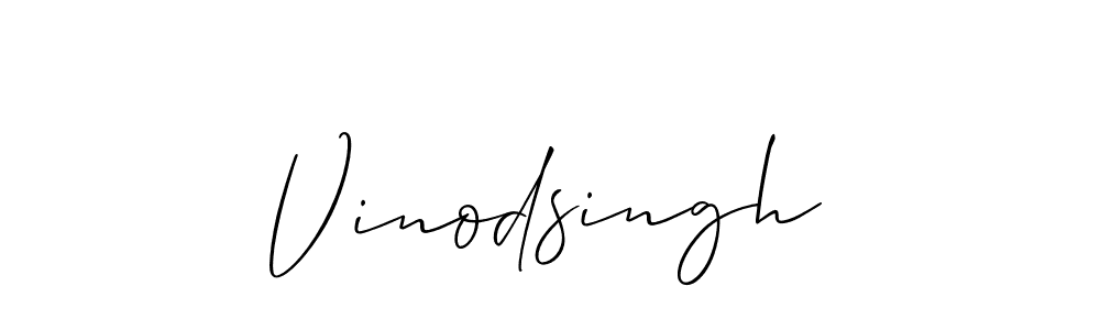 How to make Vinodsingh signature? Allison_Script is a professional autograph style. Create handwritten signature for Vinodsingh name. Vinodsingh signature style 2 images and pictures png