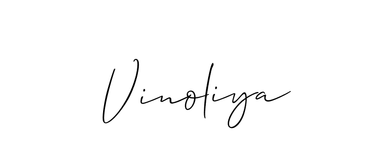 Similarly Allison_Script is the best handwritten signature design. Signature creator online .You can use it as an online autograph creator for name Vinoliya. Vinoliya signature style 2 images and pictures png