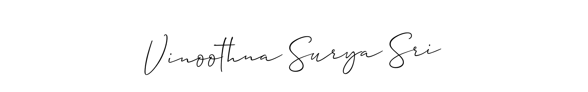 Best and Professional Signature Style for Vinoothna Surya Sri. Allison_Script Best Signature Style Collection. Vinoothna Surya Sri signature style 2 images and pictures png