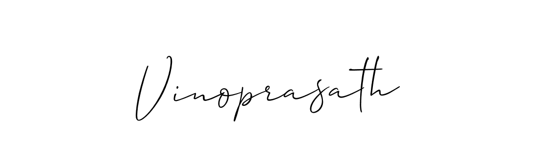 Also we have Vinoprasath name is the best signature style. Create professional handwritten signature collection using Allison_Script autograph style. Vinoprasath signature style 2 images and pictures png