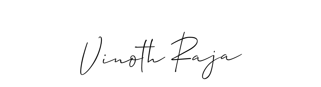 Allison_Script is a professional signature style that is perfect for those who want to add a touch of class to their signature. It is also a great choice for those who want to make their signature more unique. Get Vinoth Raja name to fancy signature for free. Vinoth Raja signature style 2 images and pictures png