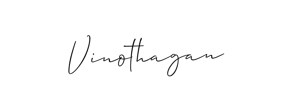How to make Vinothagan name signature. Use Allison_Script style for creating short signs online. This is the latest handwritten sign. Vinothagan signature style 2 images and pictures png