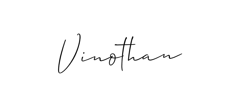 Also we have Vinothan name is the best signature style. Create professional handwritten signature collection using Allison_Script autograph style. Vinothan signature style 2 images and pictures png