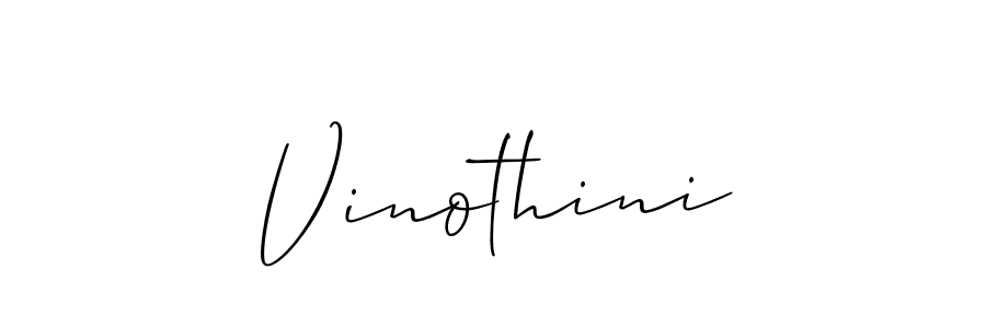 Design your own signature with our free online signature maker. With this signature software, you can create a handwritten (Allison_Script) signature for name Vinothini. Vinothini signature style 2 images and pictures png