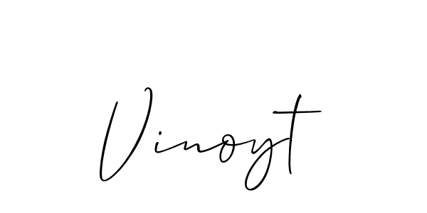 Allison_Script is a professional signature style that is perfect for those who want to add a touch of class to their signature. It is also a great choice for those who want to make their signature more unique. Get Vinoyt name to fancy signature for free. Vinoyt signature style 2 images and pictures png