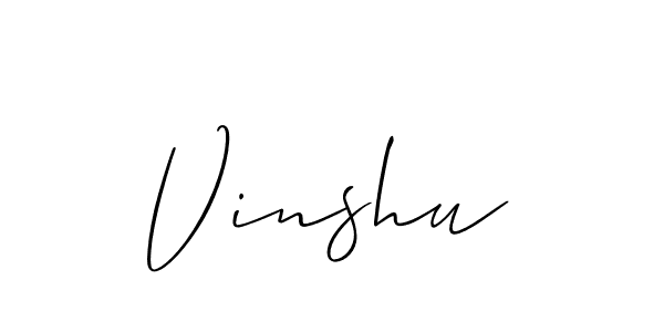 if you are searching for the best signature style for your name Vinshu. so please give up your signature search. here we have designed multiple signature styles  using Allison_Script. Vinshu signature style 2 images and pictures png