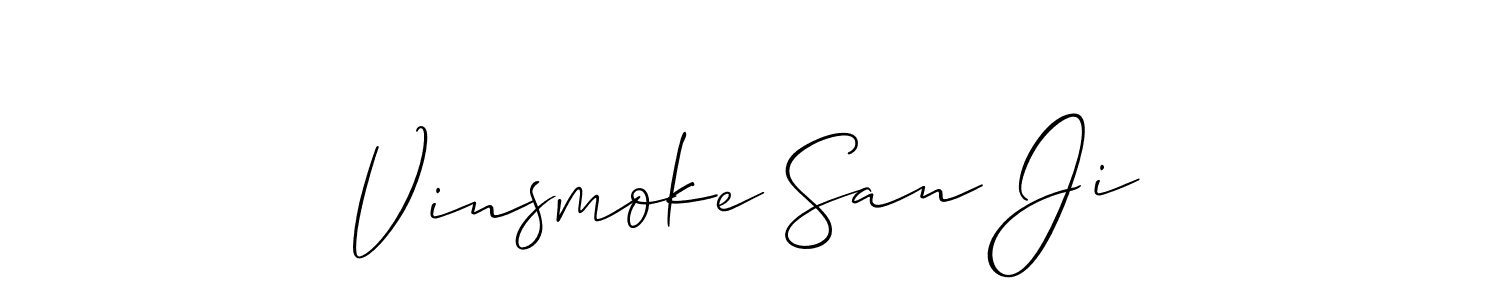 You can use this online signature creator to create a handwritten signature for the name Vinsmoke San Ji. This is the best online autograph maker. Vinsmoke San Ji signature style 2 images and pictures png