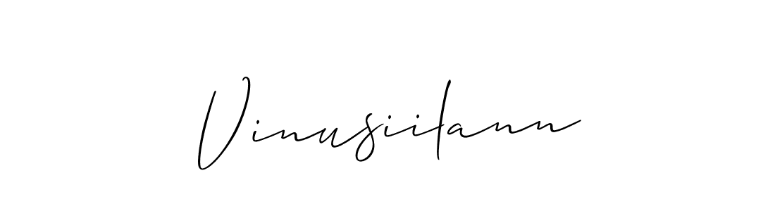 Vinusiilann stylish signature style. Best Handwritten Sign (Allison_Script) for my name. Handwritten Signature Collection Ideas for my name Vinusiilann. Vinusiilann signature style 2 images and pictures png