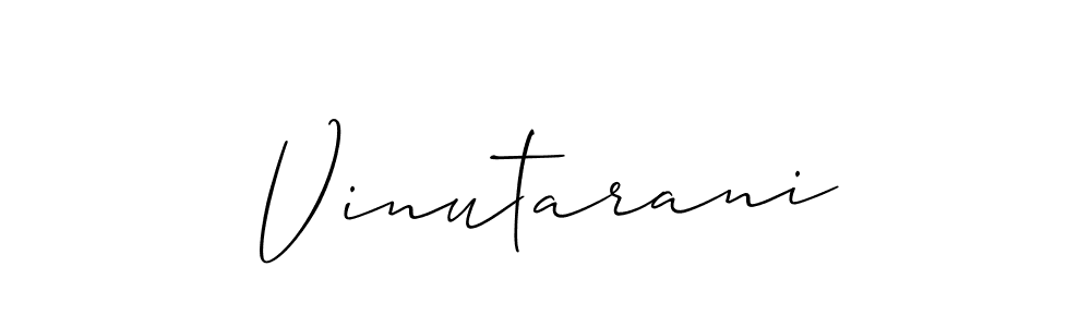 Best and Professional Signature Style for Vinutarani. Allison_Script Best Signature Style Collection. Vinutarani signature style 2 images and pictures png