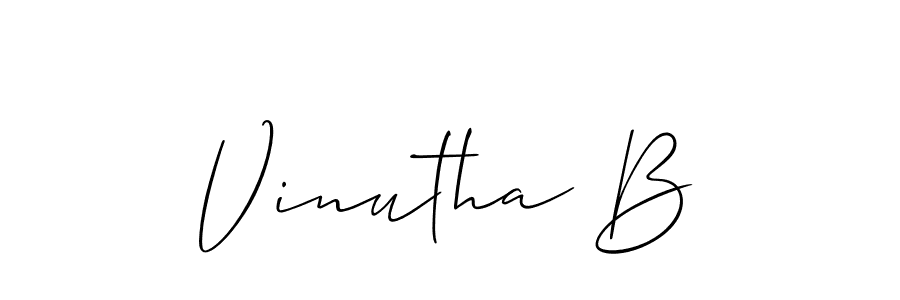 Check out images of Autograph of Vinutha B name. Actor Vinutha B Signature Style. Allison_Script is a professional sign style online. Vinutha B signature style 2 images and pictures png