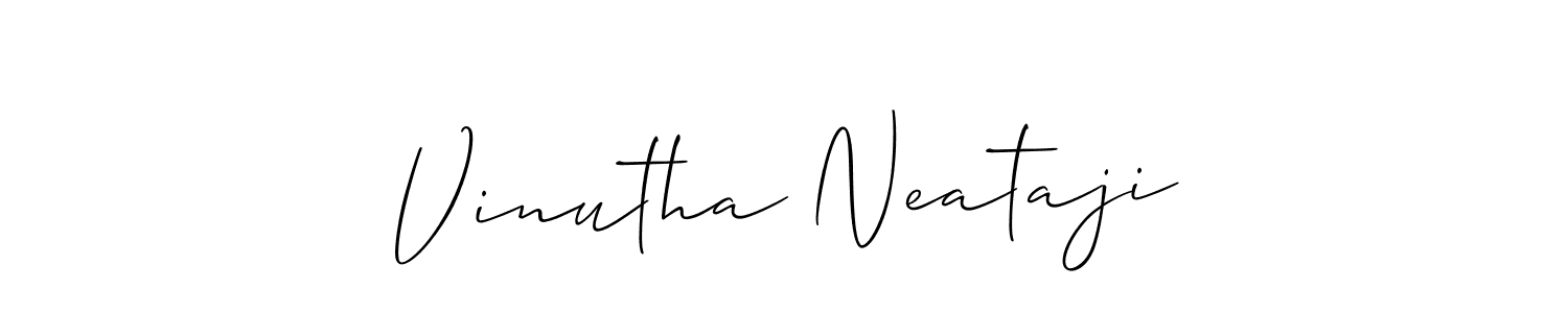 Similarly Allison_Script is the best handwritten signature design. Signature creator online .You can use it as an online autograph creator for name Vinutha Neataji. Vinutha Neataji signature style 2 images and pictures png