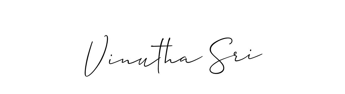 How to make Vinutha Sri signature? Allison_Script is a professional autograph style. Create handwritten signature for Vinutha Sri name. Vinutha Sri signature style 2 images and pictures png