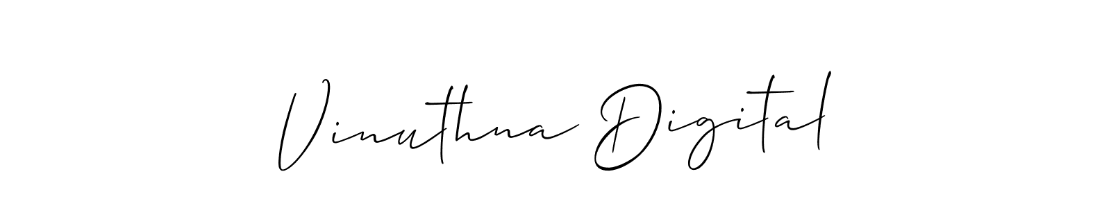 How to Draw Vinuthna Digital signature style? Allison_Script is a latest design signature styles for name Vinuthna Digital. Vinuthna Digital signature style 2 images and pictures png