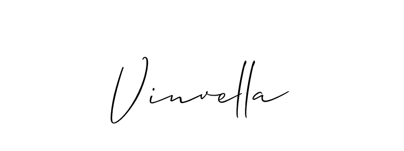 Similarly Allison_Script is the best handwritten signature design. Signature creator online .You can use it as an online autograph creator for name Vinvella. Vinvella signature style 2 images and pictures png