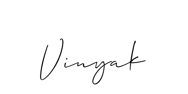 You should practise on your own different ways (Allison_Script) to write your name (Vinyak) in signature. don't let someone else do it for you. Vinyak signature style 2 images and pictures png