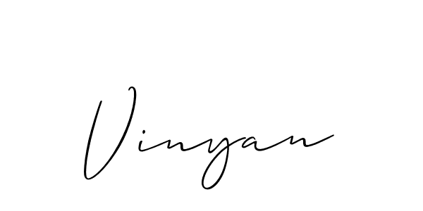 Make a beautiful signature design for name Vinyan. Use this online signature maker to create a handwritten signature for free. Vinyan signature style 2 images and pictures png