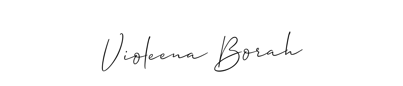 Make a beautiful signature design for name Violeena Borah. Use this online signature maker to create a handwritten signature for free. Violeena Borah signature style 2 images and pictures png