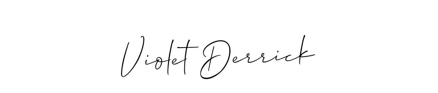 Best and Professional Signature Style for Violet Derrick. Allison_Script Best Signature Style Collection. Violet Derrick signature style 2 images and pictures png