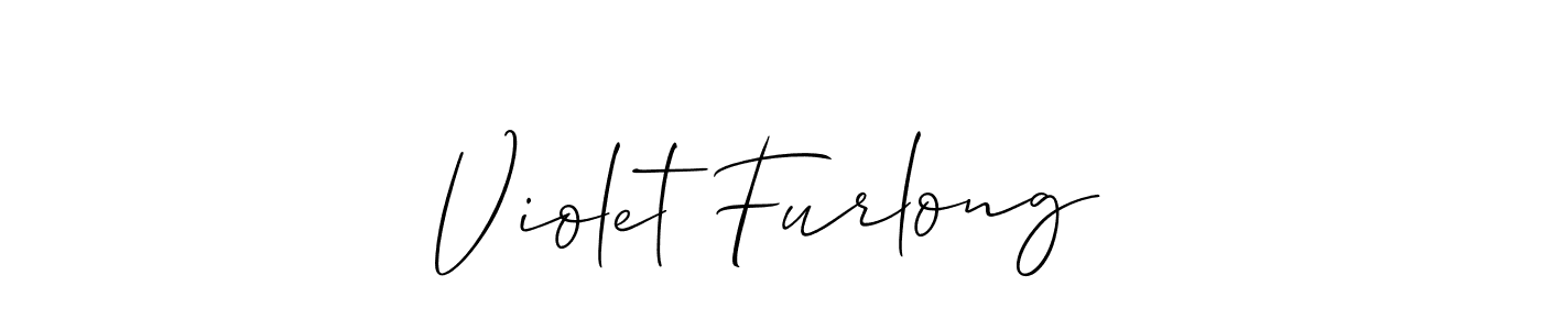 Make a beautiful signature design for name Violet Furlong. With this signature (Allison_Script) style, you can create a handwritten signature for free. Violet Furlong signature style 2 images and pictures png