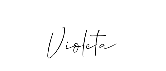 Violeta stylish signature style. Best Handwritten Sign (Allison_Script) for my name. Handwritten Signature Collection Ideas for my name Violeta. Violeta signature style 2 images and pictures png