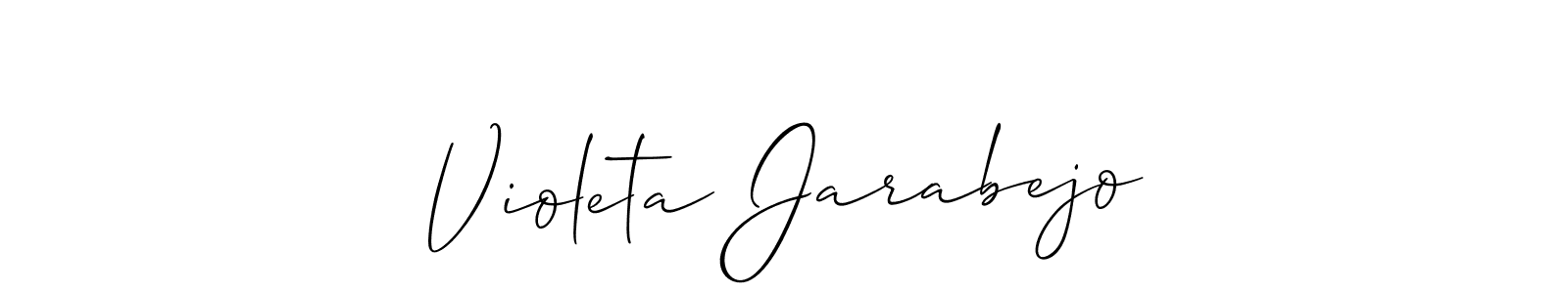 How to make Violeta Jarabejo signature? Allison_Script is a professional autograph style. Create handwritten signature for Violeta Jarabejo name. Violeta Jarabejo signature style 2 images and pictures png