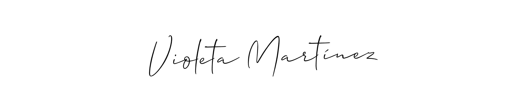 You should practise on your own different ways (Allison_Script) to write your name (Violeta Martínez) in signature. don't let someone else do it for you. Violeta Martínez signature style 2 images and pictures png