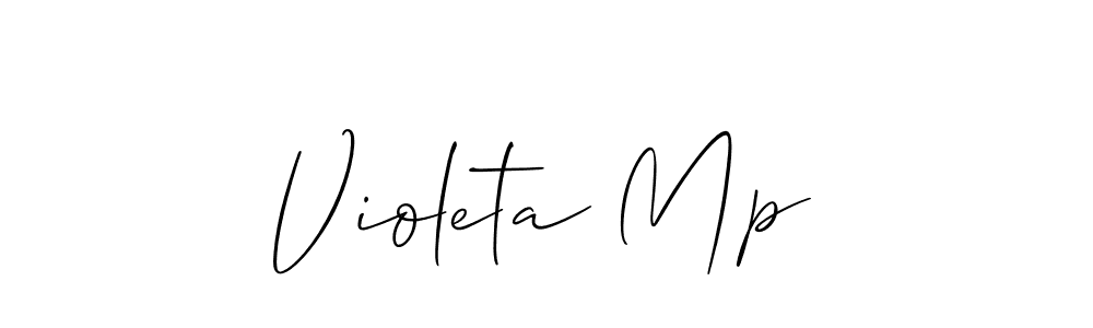 Create a beautiful signature design for name Violeta Mp. With this signature (Allison_Script) fonts, you can make a handwritten signature for free. Violeta Mp signature style 2 images and pictures png