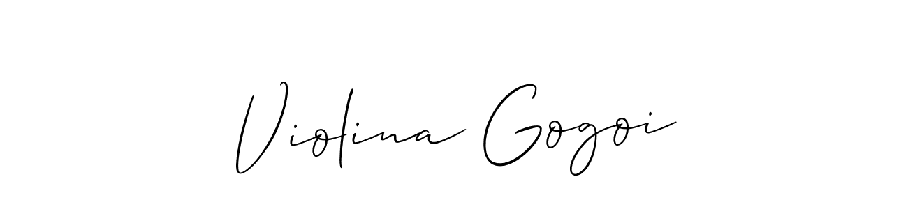 Make a beautiful signature design for name Violina Gogoi. Use this online signature maker to create a handwritten signature for free. Violina Gogoi signature style 2 images and pictures png