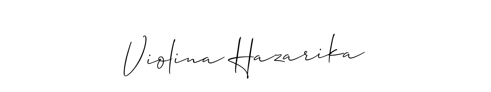 This is the best signature style for the Violina Hazarika name. Also you like these signature font (Allison_Script). Mix name signature. Violina Hazarika signature style 2 images and pictures png