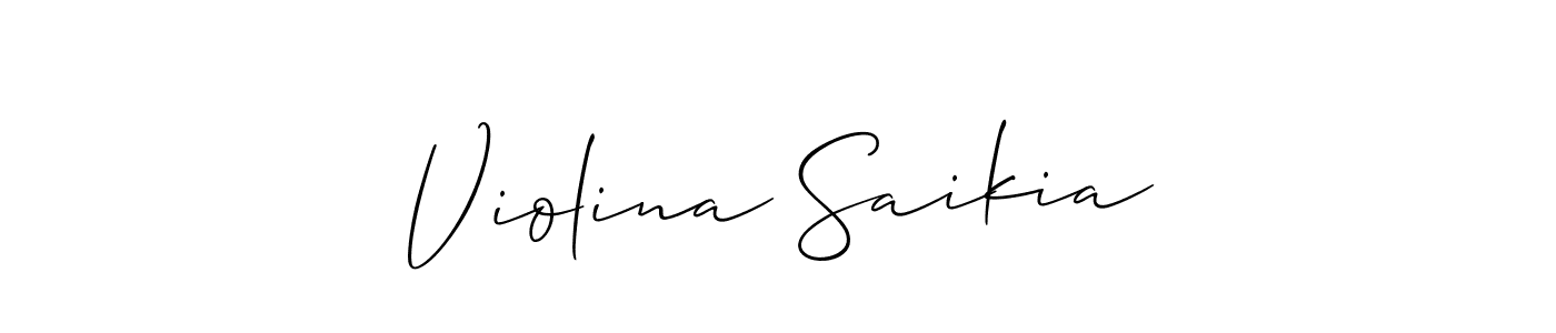 Also You can easily find your signature by using the search form. We will create Violina Saikia name handwritten signature images for you free of cost using Allison_Script sign style. Violina Saikia signature style 2 images and pictures png
