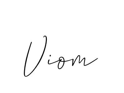 How to make Viom signature? Allison_Script is a professional autograph style. Create handwritten signature for Viom name. Viom signature style 2 images and pictures png