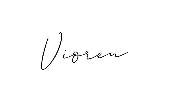 Also we have Vioren name is the best signature style. Create professional handwritten signature collection using Allison_Script autograph style. Vioren signature style 2 images and pictures png